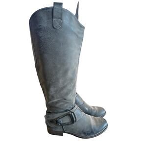 ⭐️ Women’s Levity Sonita Taupe Faux Leather Riding Boots. Size 8 Western Casual